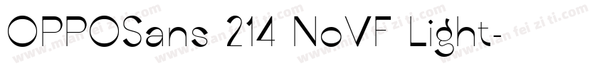 OPPOSans 214 NoVF Light字体转换